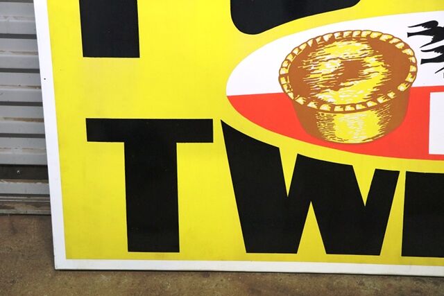 Original Four and Twenty Pies Enamel Advertising Sign 