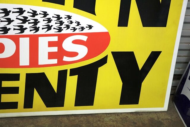 Original Four and Twenty Pies Enamel Advertising Sign 