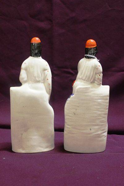 Pair Of 20th Century Staffordshire Joseph Guy Cricket Figures