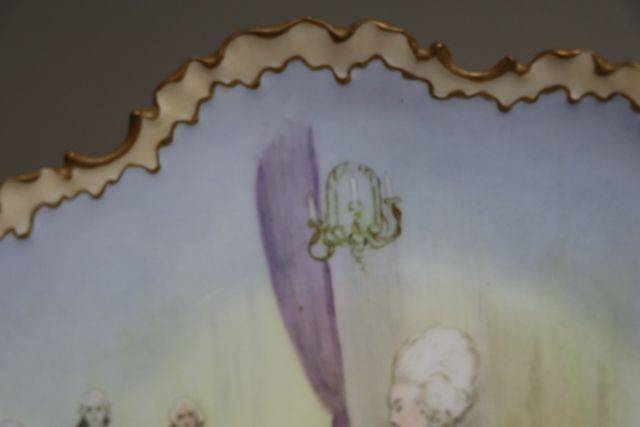 Produced Luxury Porcelain   The Second Minuet Signed M Francis Dated 1932 