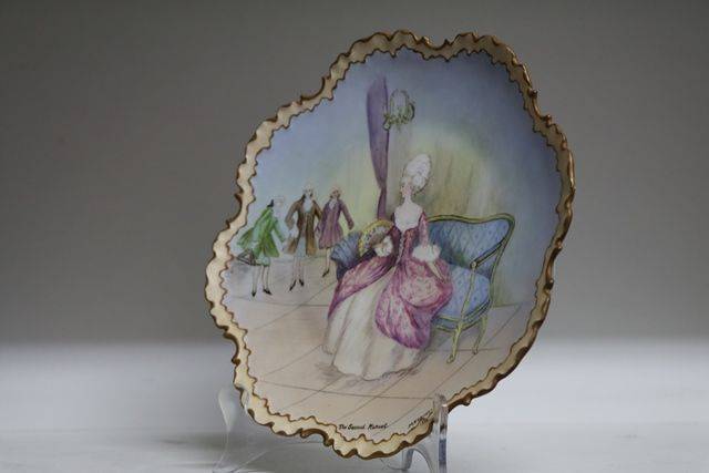 Produced Luxury Porcelain   The Second Minuet Signed M Francis Dated 1932 