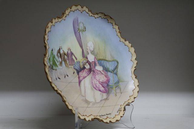 Produced Luxury Porcelain   The Second Minuet Signed M Francis Dated 1932 