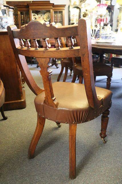 Quality Victorian Set of 10 Oak Dining Chairs 