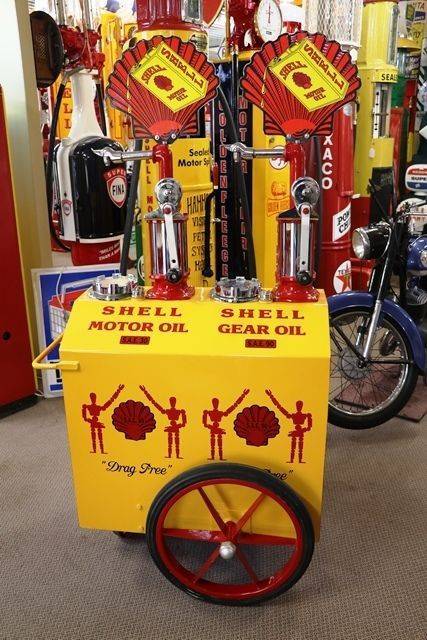 Rare + Early Pyramid Top  Pump Oil Cart