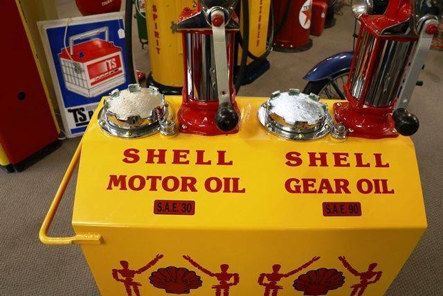 Rare + Early Pyramid Top  Pump Oil Cart