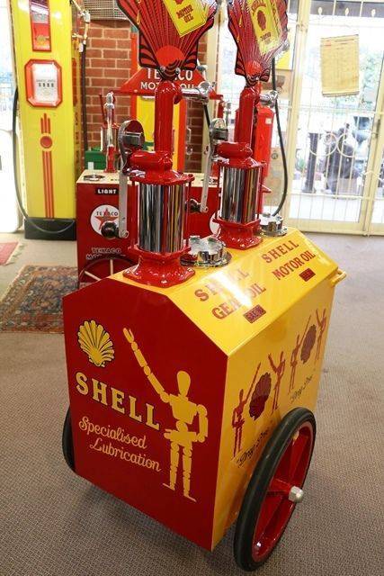 Rare + Early Pyramid Top  Pump Oil Cart