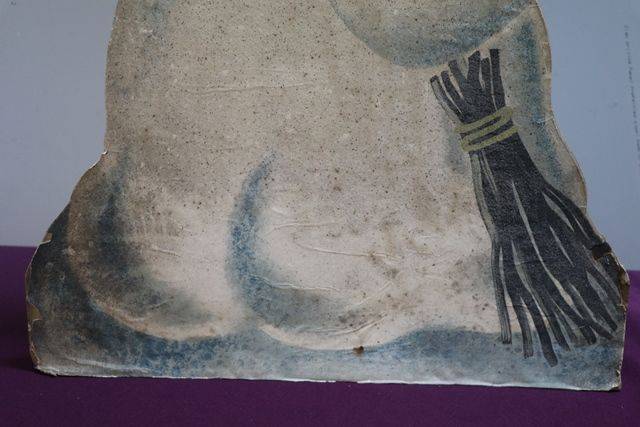 Rare And Early Mobiloil andquotAandquot Snowman ADV Showcard 