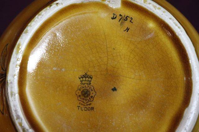Rare Example Of Doulton Burslem Tudor Bowl  C1895 