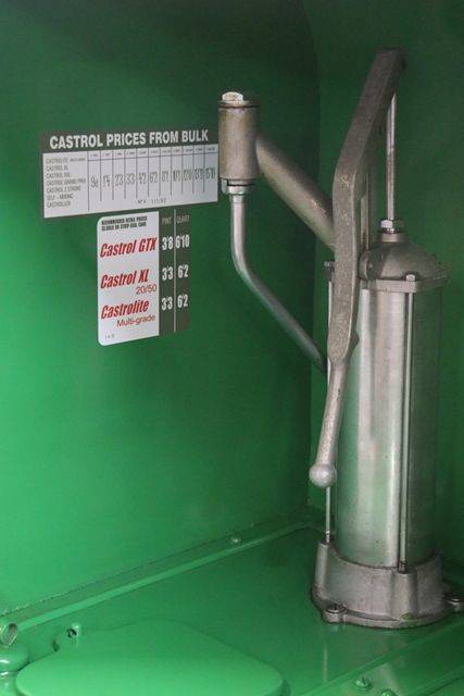 Restored Castrol Triple Pump Bread Bin Oil Dispenser