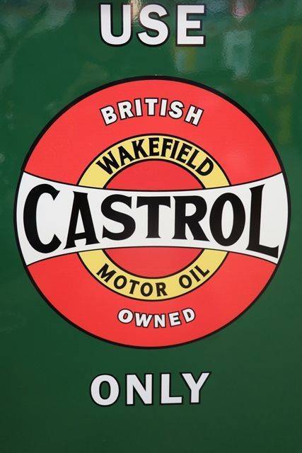 Restored Genuine Castrol Wakefield Square HiBoy Double Oil Pump Dispenser