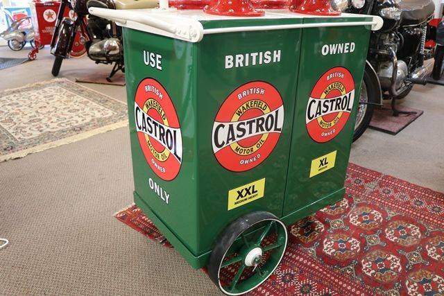 Restored Genuine Castrol Wakefield Square HiBoy Double Oil Pump Dispenser