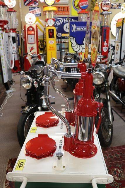 Restored Genuine Castrol Wakefield Square HiBoy Double Oil Pump Dispenser