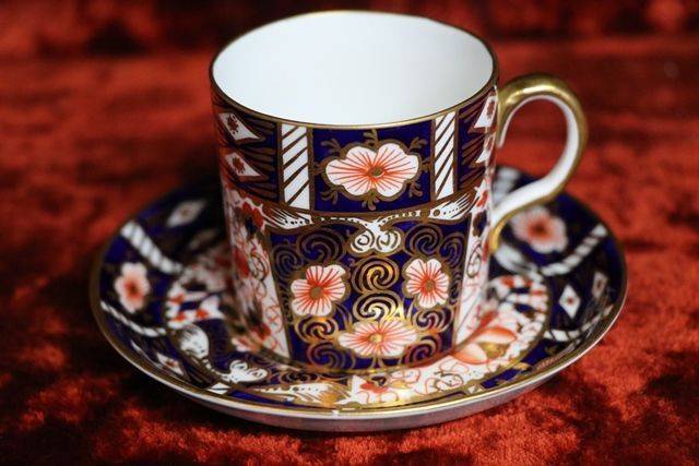 Royal Crown Derby C 192526 Coffee Cup and Saucer 