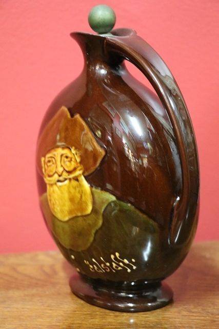 Royal Doulton Falstaff Kingsware Dewarand39s  Whisky Decanter + Stopper  