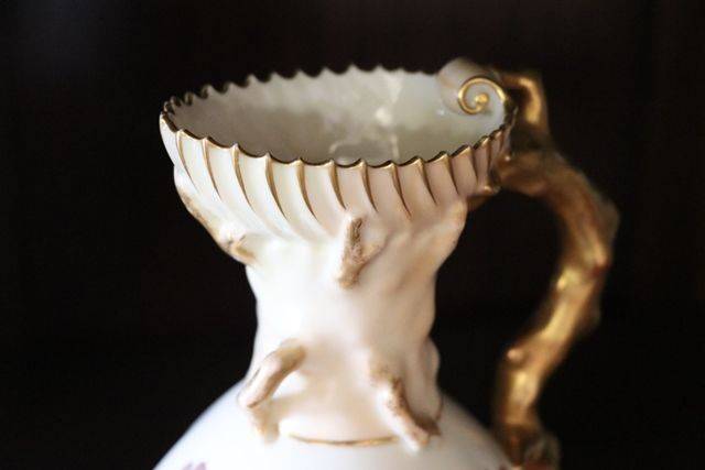 Royal Worcester Hand Decorated Jug C1891 