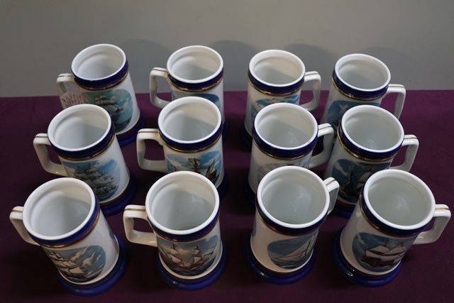 Set Of 12 Danbury Mint The Sailing Ships By Robert Devereux  
