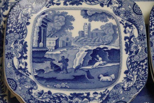 Set Of 7 Piece Copeland Spodeand39s Italian Pattern B+W Sandwick