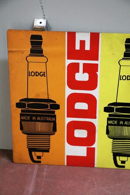 Small Vintage Australian Lodge Spark Plug Sign 