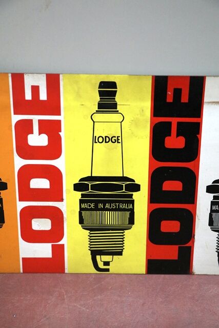 Small Vintage Australian Lodge Spark Plug Sign 
