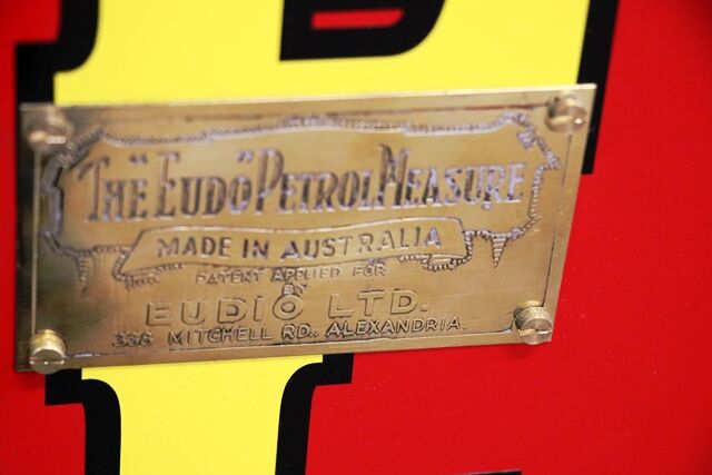 Stunning + Rare Vintage EUDO Manual Petrol Pump 