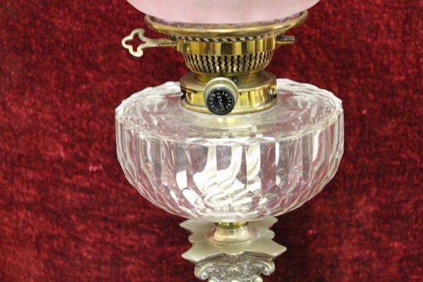 Stunning Victorian All Original Oil Lamp C1880 1890
