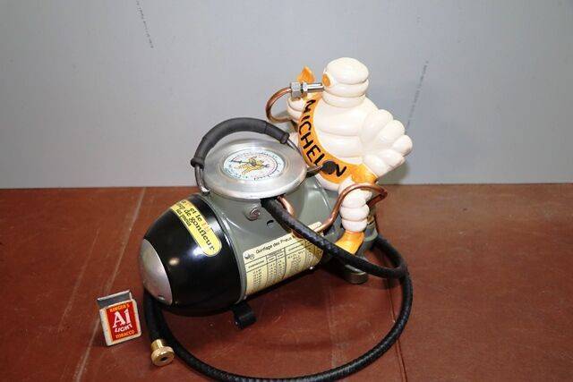 Stunning Vintage Michelin Portable Bomb Compressor 