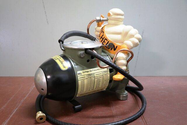 Stunning Vintage Michelin Portable Bomb Compressor 