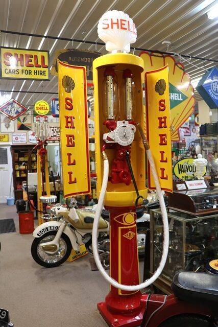 Stunning Vintage SATAM 2 Door Cabinet Petrol Pump