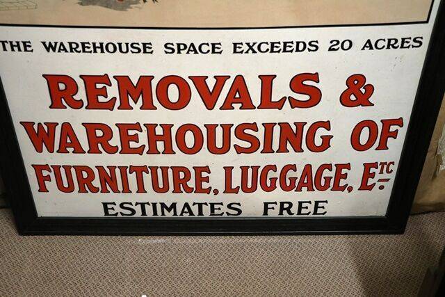 Stunning and Rare Antique TAYLORand39S Pictorial Enamel Sign