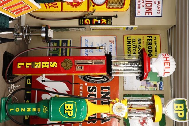 Stunning and Rare Vintage EUDO Manual Petrol Pump 