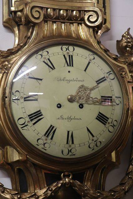 Swedish Gustavian Louis XVI Style Gilt Wood Late 19th Century 