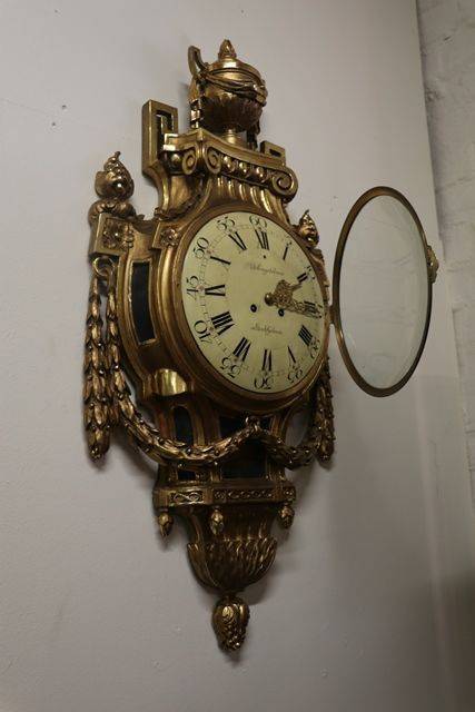 Swedish Gustavian Louis XVI Style Gilt Wood Late 19th Century 