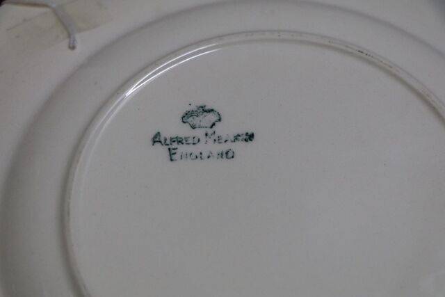 Vintage Alfred meakin Embossed China Crinoline Lady Cabinet Plate