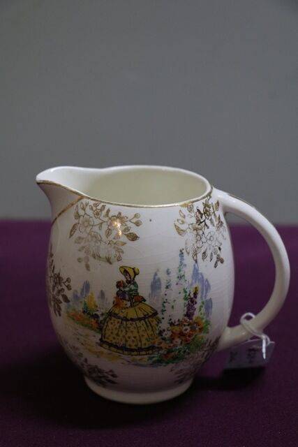 Vintage CHina Crinoline Lady Milk Jug 