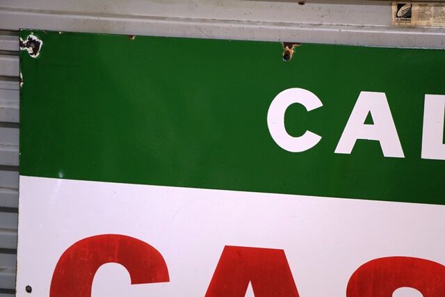 Vintage Call for Castrol Motor Oil 6ft x 3ft Enamel Sign 