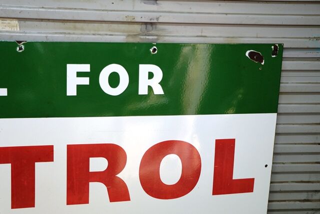 Vintage Call for Castrol Motor Oil 6ft x 3ft Enamel Sign 