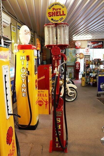 Vintage EPEX Twin Cylinder Manual Petrol  Pump