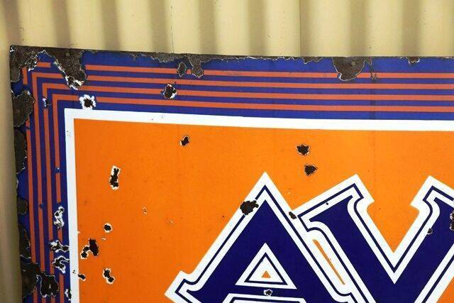 Vintage English Made AVON Tyres Advertising Sign 