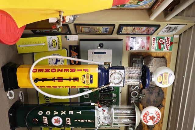 Vintage GEX Aster Manual Petrol Pump 