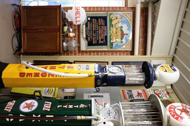 Vintage GEX Aster Manual Petrol Pump 