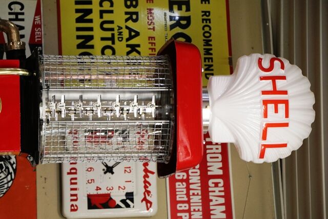 Vintage Gilbert and Barker Manual Petrol Pump in Shell Livery 