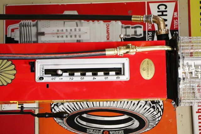 Vintage Gilbert and Barker Manual Petrol Pump in Shell Livery 