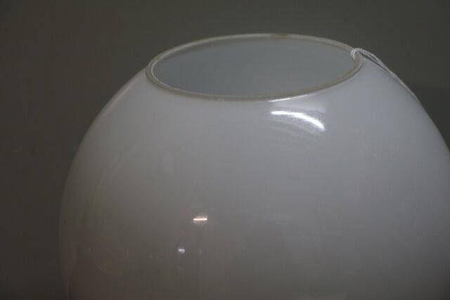 Vintage Glass Oil Lamp Shade 