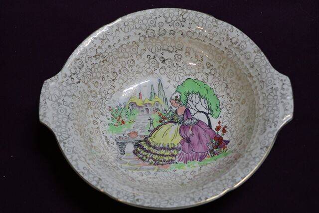 Vintage HandK Tunstall Crinoline Lady Bowl 