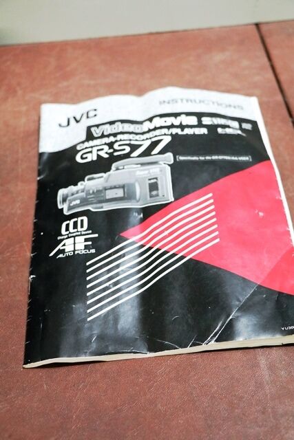 Vintage JVC Super VHS VideoMovie GR S77 Camera RecorderPlayer 