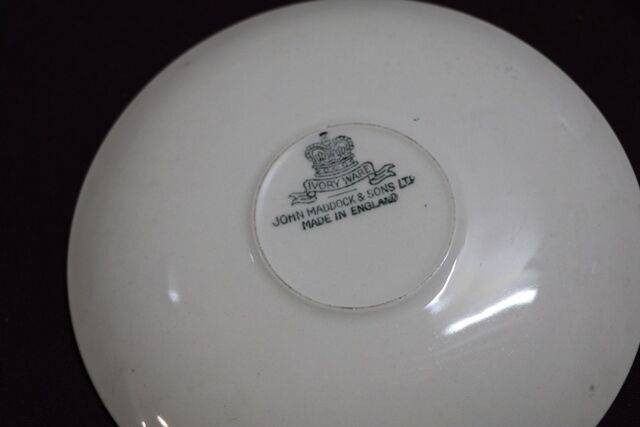 Vintage Maddock China Crinoline Lady Trio 