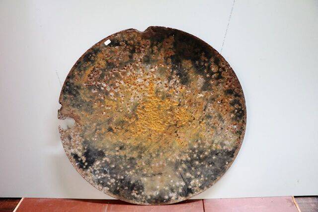 Vintage Mercedes Benz Circular Enamel Advertising Sign 