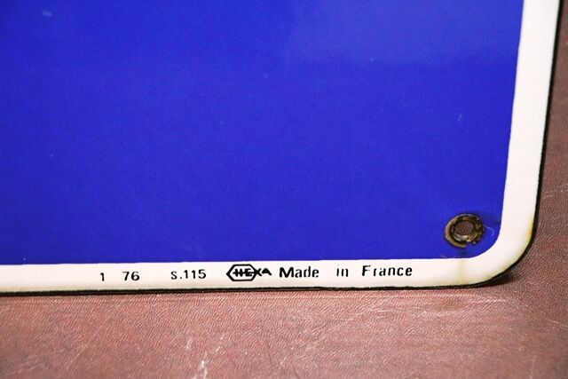 Vintage Michelin Bibendum Pictorial Enamel Sign 