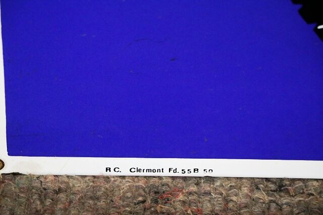 Vintage Michelin Square Edge Enamel Advertising Sign 