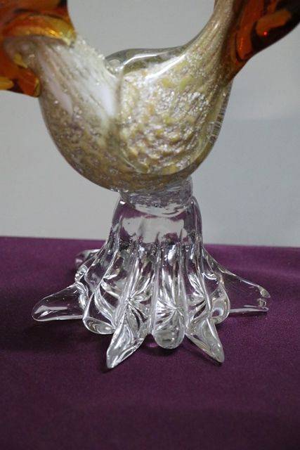 Vintage Murano Glass Pheasants 